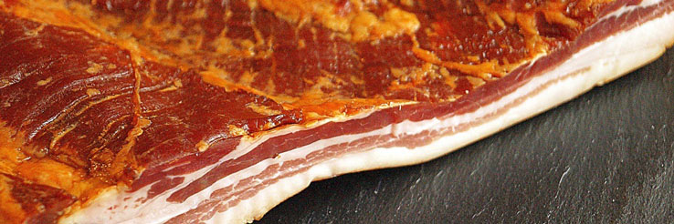 Bacon Buntes Bentheimer Schwein von Landschlachterei Gerwinat